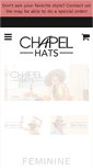 Mobile Screenshot of chapelhats.com